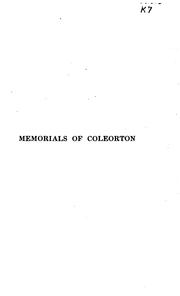 Cover of: Memorials of Coleorton | William Angus Knight