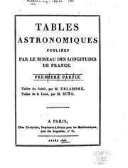 Cover of: Tables astronomiques by publiées par le Bureau des Longitudes de France.