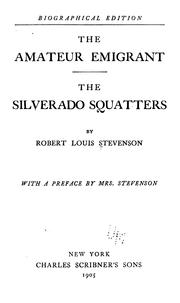 Cover of: The  amateur emigrant by Robert Louis Stevenson