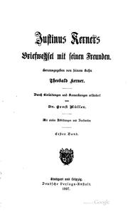 Cover of: Justinus Kerners Briefwechsel mit seinen Freunden by Justinus Andreas Christian Kerner