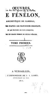 Cover of: Oeuvres de Fénélon