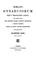Cover of: Sorani Gynaeciorum vetus translatio latina