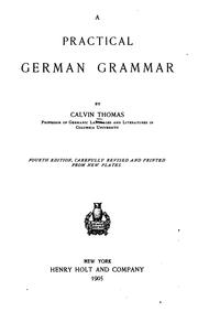 Cover of: practical German grammar