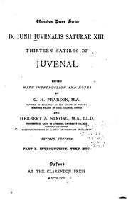 Cover of: D. Iunii Iuvenalis Saturæ XIII.: Thirteen satires of Juvenal