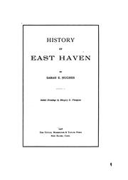 History of East Haven by Sarah E. Hughes