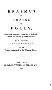 Cover of: Erasmus in praise of folly by Desiderius Erasmus