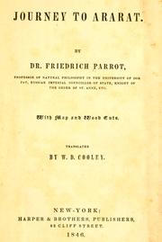 Cover of: Journey to Ararat by Friedrich von Parrot
