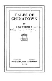 Cover of: Tales of Chinatown