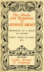 Cover of: The novels and romances of Alphonse Daudet . by Alphonse Daudet