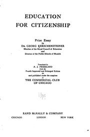 Cover of: Education for citizenship: prize essay