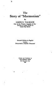 Cover of: The story of "Mormonism" by James Edward Talmage