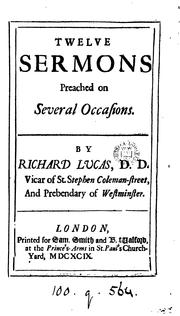 Cover of: Twelve sermons preached on several occasions