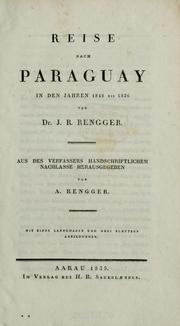 Cover of: Reise nach Paraguay in den Jahren 1818 bis 1826