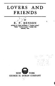 Cover of: Lovers and friends | E. F. Benson