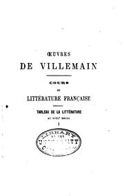 Cours de littérature française by Abel-François Villemain