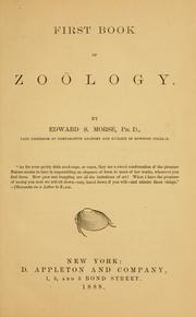 Cover of: First book of zoölogy by Edward Sylvester Morse, Edward Sylvester Morse