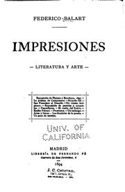 Cover of: Impresiones: literatura y arte