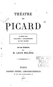 Cover of: Théatre de Picard...