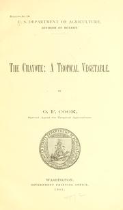 The chayote by O. F. Cook