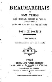 Cover of: Beaumarchais et son temps by Louis Léonard de Loménie