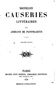 Causeries littéraires by Pontmartin, Armand comte de