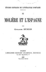 Cover of: Molière et l'Espagne