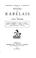 Cover of: Études sur Rabelais