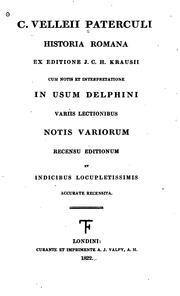 Cover of: Historia Romana by Velleius Paterculus