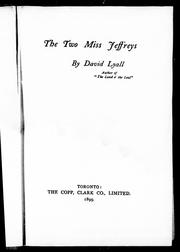 Cover of: The two Miss Jeffreys