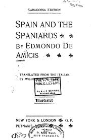 Spain and the Spaniards by Edmondo De Amicis