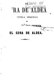 Cover of: cura de aldea: novela original
