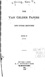 Cover of: The Van Gelder papers, and other sketches | John Treat Irving