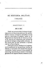 Cover of: Mi historia militar y politica, 1810-1874: memorias ineditas.