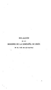 Cover of Relación de las misiones de la Comopañía de Jesús en el país de los Maynas by francisco de figueroa