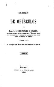 Cover of: Colección de opúsculos.