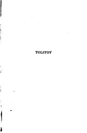 Cover of: Tolstoy by Romain Rolland