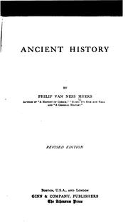 Cover of: Ancient history