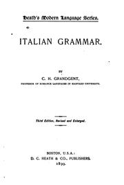 Cover of: Italian grammar by C. H. Grandgent