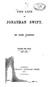 Cover of: The life of Jonathan Swift by John Forster