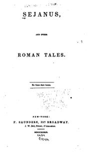 Cover of: Sejanus, and other Roman tales