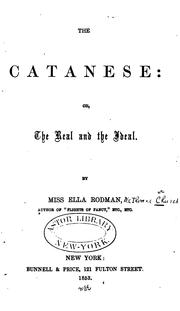 Cover of: The Catanese, or, The real and the ideal