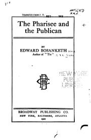 The Pharisee and the Publican by R. E. Boyns