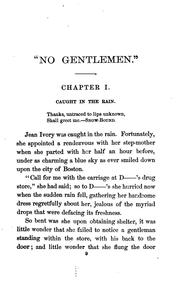 Cover of: "No gentlemen" by Clara Louise Burnham, Clara Louise Burnham