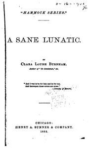 Cover of: A sane lunatic