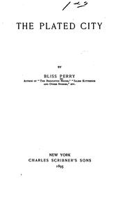 Cover of: The Plated City