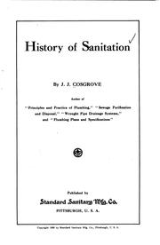 Cover of: History of sanitation