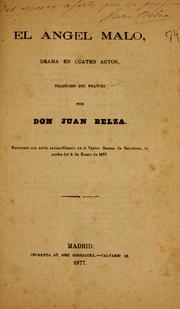 Cover of: El á ngel malo by Juan Belza