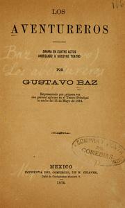 Cover of: Los aventureros by Gustavo Adolfo Baz
