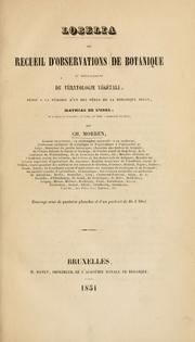 Cover of: Lobelia: ou, Recueil d'observations de botanique et spécialement de tératologie végétale, dédié à la mémoire d'un des pères de la botanique belge, Mathias de L'Obel.