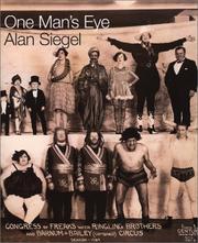 Cover of: One Man's Eye: Alan Siegel